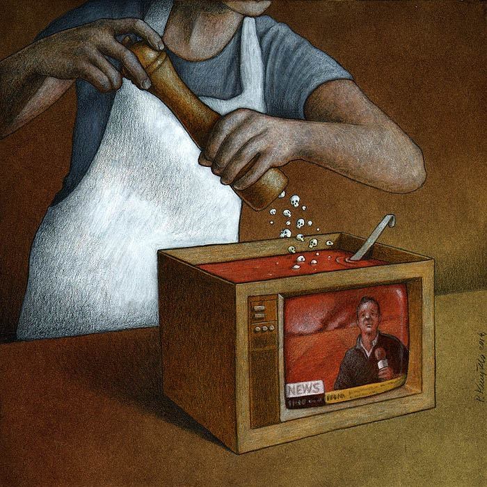 revistaprosaversoearte.com - O sarcasmo e a ironia amarga na crítica social do ilustrador e grafista polonês Pawel Kuczynski