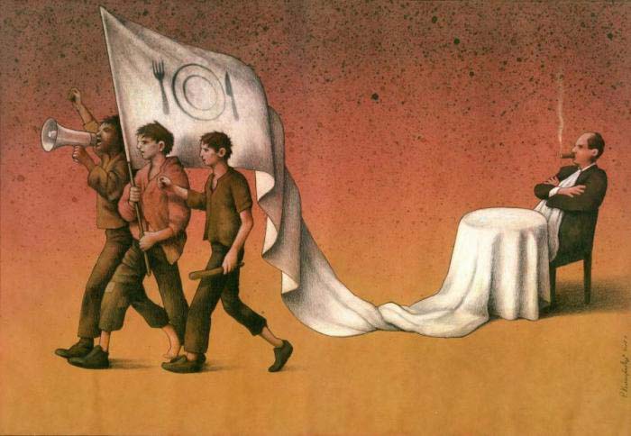 revistaprosaversoearte.com - O sarcasmo e a ironia amarga na crítica social do ilustrador e grafista polonês Pawel Kuczynski