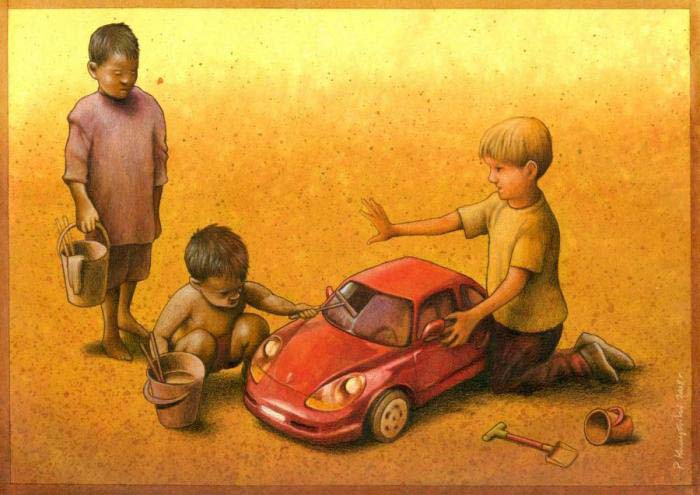 revistaprosaversoearte.com - O sarcasmo e a ironia amarga na crítica social do ilustrador e grafista polonês Pawel Kuczynski