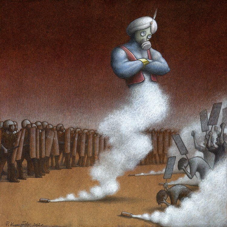 revistaprosaversoearte.com - O sarcasmo e a ironia amarga na crítica social do ilustrador e grafista polonês Pawel Kuczynski