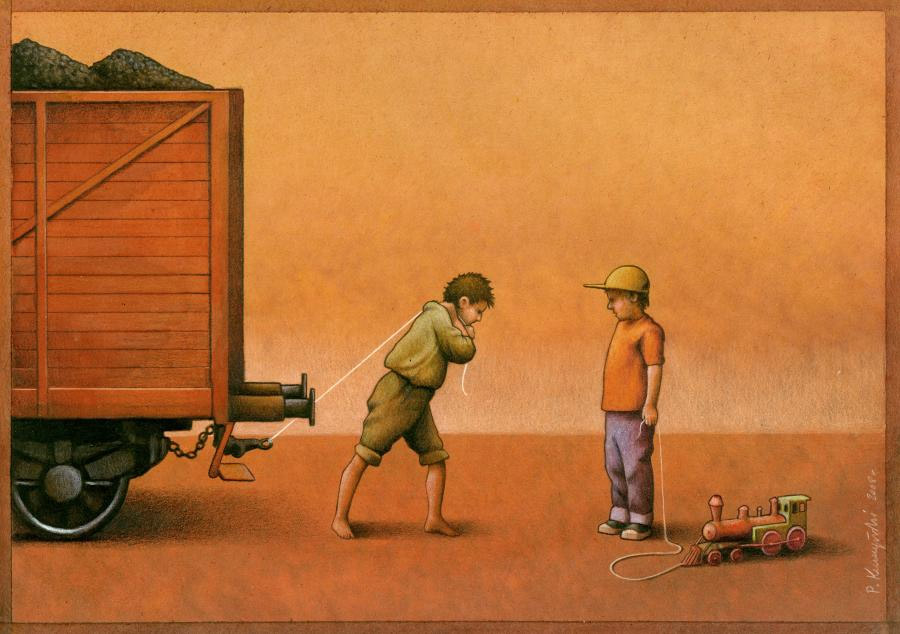 revistaprosaversoearte.com - O sarcasmo e a ironia amarga na crítica social do ilustrador e grafista polonês Pawel Kuczynski