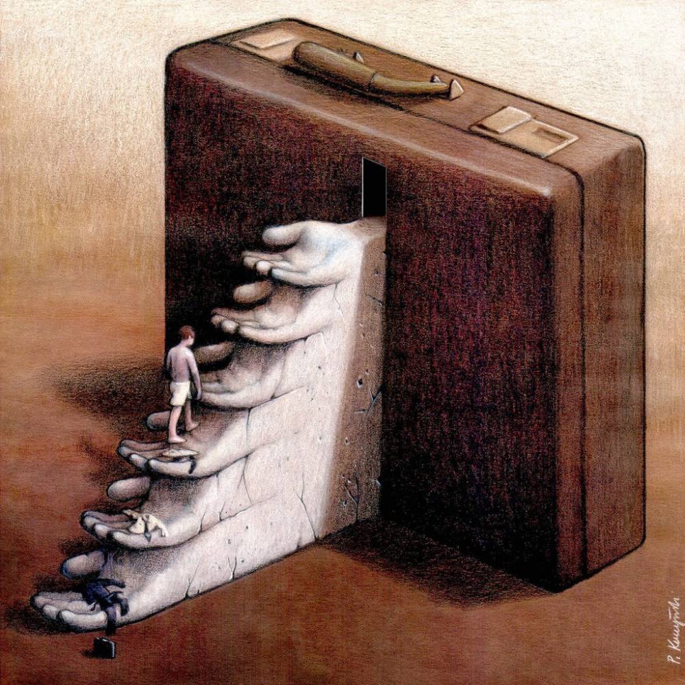 revistaprosaversoearte.com - O sarcasmo e a ironia amarga na crítica social do ilustrador e grafista polonês Pawel Kuczynski