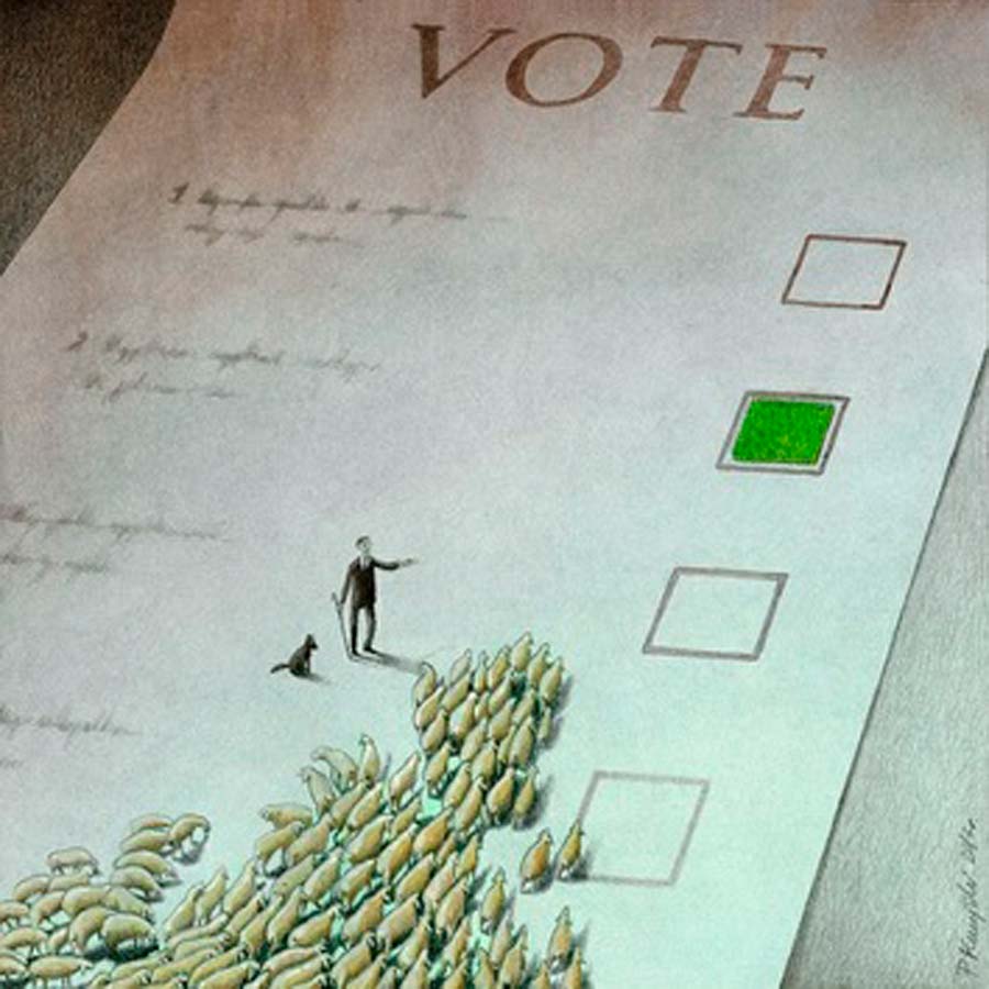 revistaprosaversoearte.com - O sarcasmo e a ironia amarga na crítica social do ilustrador e grafista polonês Pawel Kuczynski