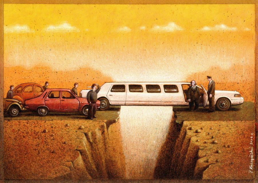 revistaprosaversoearte.com - O sarcasmo e a ironia amarga na crítica social do ilustrador e grafista polonês Pawel Kuczynski