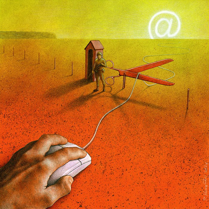 revistaprosaversoearte.com - O sarcasmo e a ironia amarga na crítica social do ilustrador e grafista polonês Pawel Kuczynski