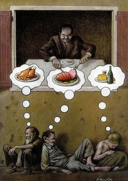 revistaprosaversoearte.com - O sarcasmo e a ironia amarga na crítica social do ilustrador e grafista polonês Pawel Kuczynski