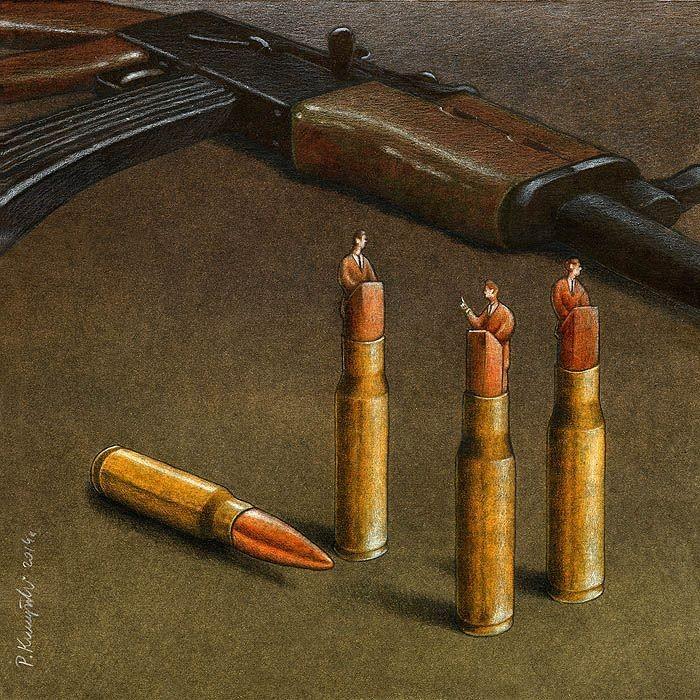 revistaprosaversoearte.com - O sarcasmo e a ironia amarga na crítica social do ilustrador e grafista polonês Pawel Kuczynski