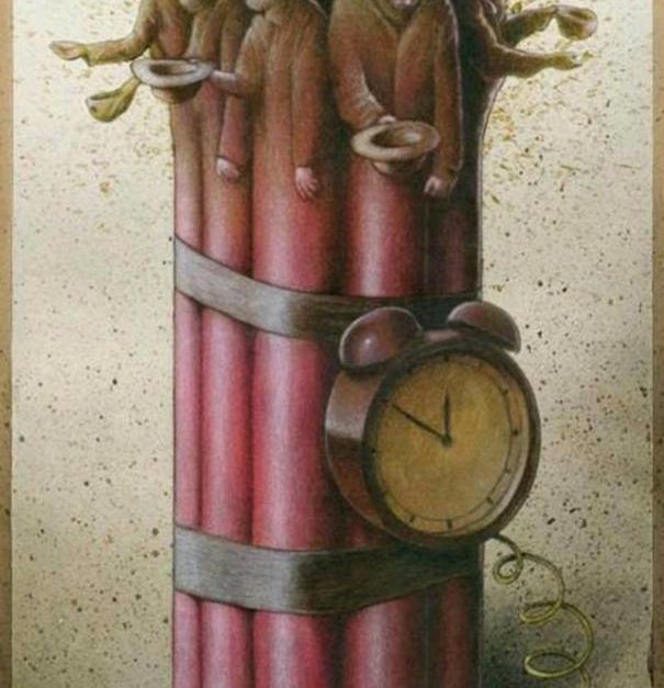 revistaprosaversoearte.com - O sarcasmo e a ironia amarga na crítica social do ilustrador e grafista polonês Pawel Kuczynski