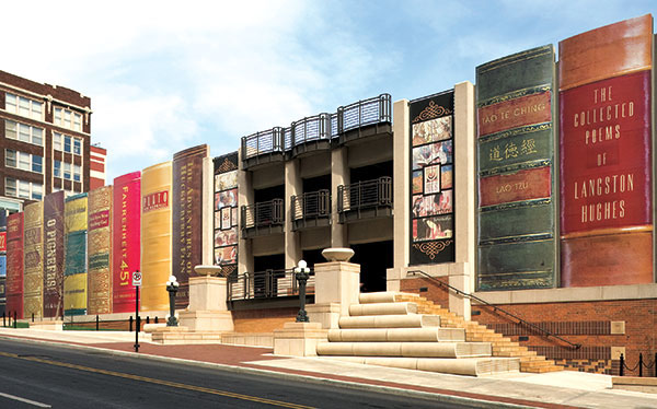 revistaprosaversoearte.com - A inusitada fachada da Biblioteca Pública de Kansas (Missouri, USA)