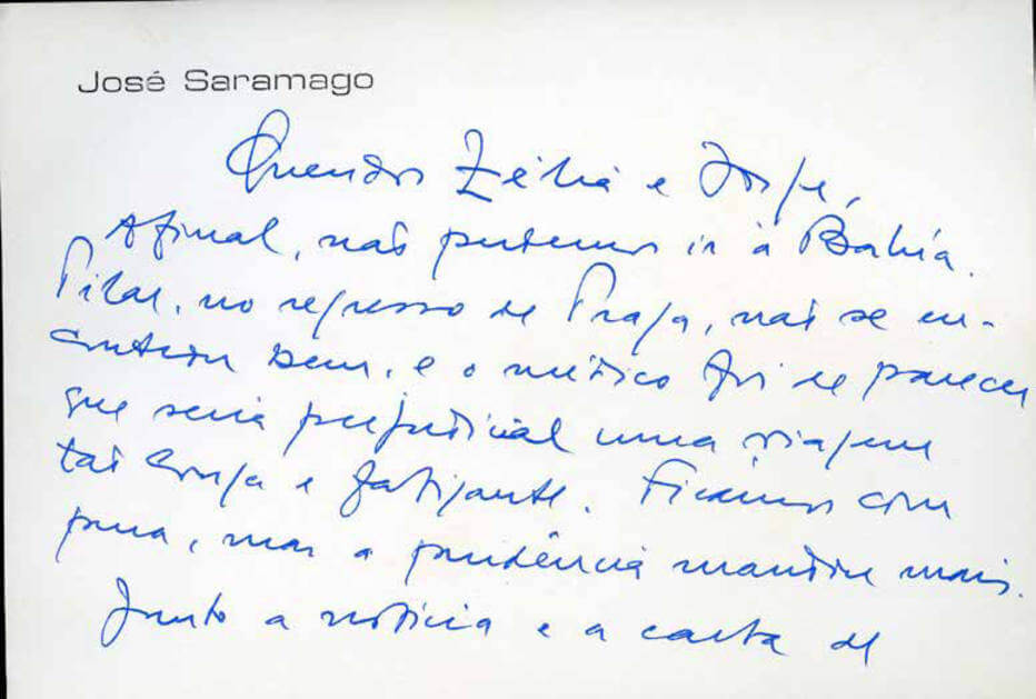 revistaprosaversoearte.com - As cartas em que Jorge Amado e José Saramago suspiravam pelo Nobel
