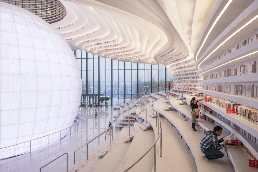revistaprosaversoearte.com - Futurista e grandiosa, Biblioteca na China disponibiliza mais de 1 milhão de livros