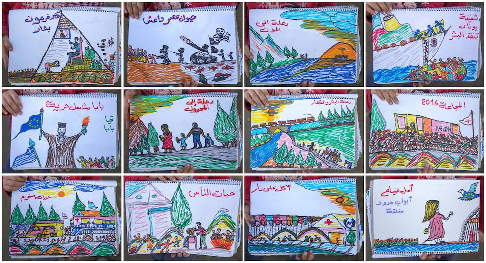 revistaprosaversoearte.com - Menina síria de 8 anos comove o mundo com seus desenhos sobre o drama dos refugiados