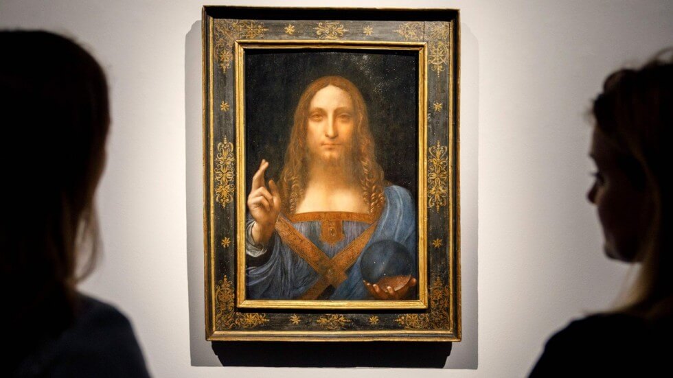 Obra rara de Leonardo da Vinci é leiloado por US$ 450,3 milhões, um novo recorde