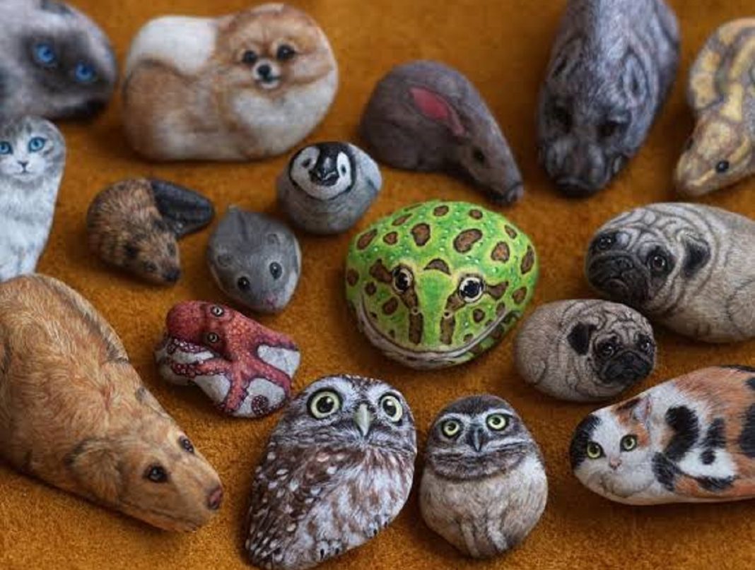 Akie Nakata, artista japonesa transforma pedras em arte e o resultado é incrível!