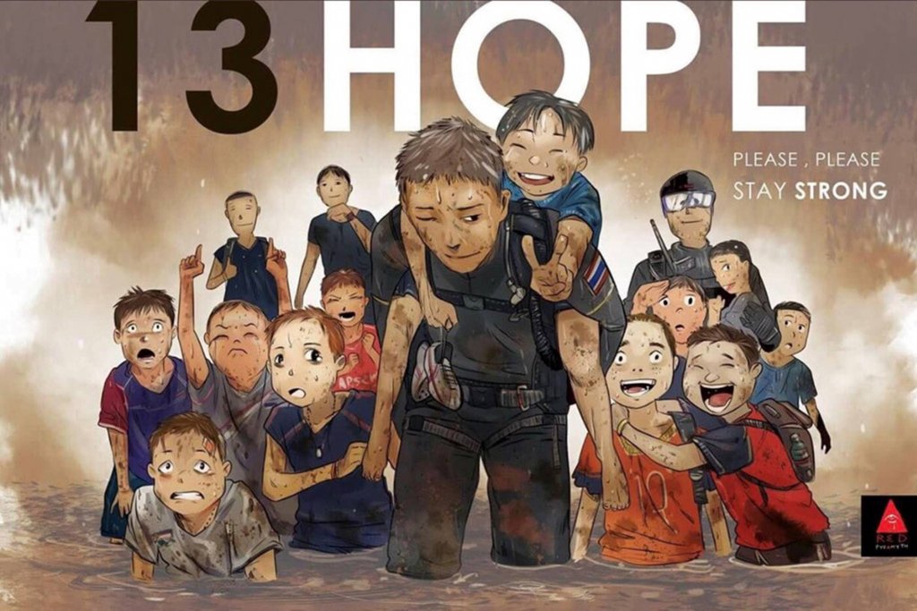 revistaprosaversoearte.com - 21 Ilustrações celebram resgate de meninos presos em caverna na Tailândia