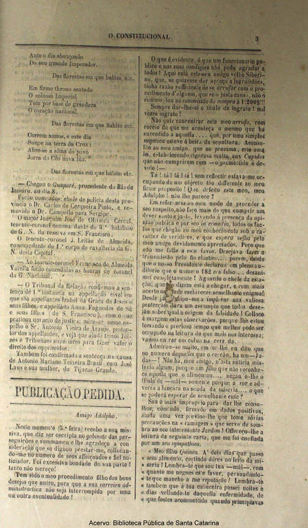 revistaprosaversoearte.com - Descoberta inédita letra de Machado de Assis para o hino nacional