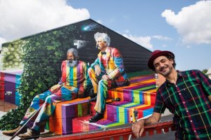 revistaprosaversoearte.com - Kobra faz mural em homenagem a Louis Armstrong em New Orleans