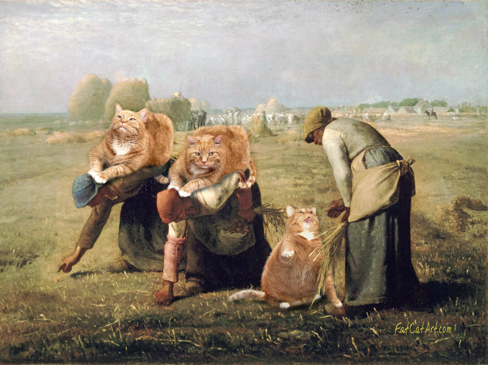 revistaprosaversoearte.com - Artista russa insere seu gato de estimação em pinturas clássicas