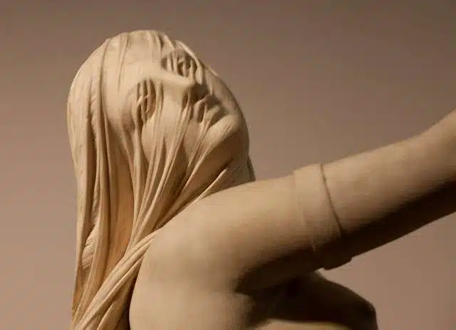 Extraordinário: você acredita que até o véu desta escultura é de mármore? revistaprosaversoearte.com - Extraordinário: você acredita que até o véu desta escultura é de mármore?