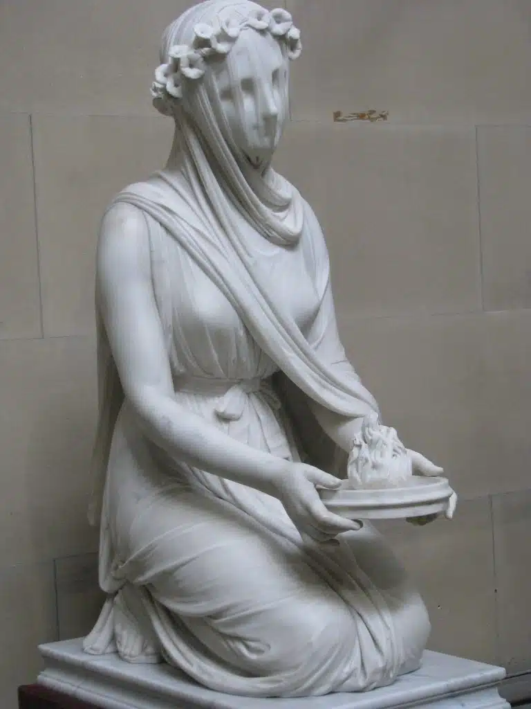 Extraordinário: você acredita que até o véu desta escultura é de mármore? revistaprosaversoearte.com - Extraordinário: você acredita que até o véu desta escultura é de mármore?