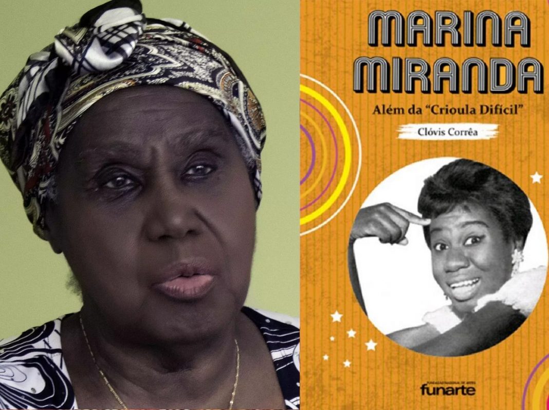 Primeira humorista negra de sucesso na TV brasileira, Marina Miranda, é homenageada com livro da Funarte