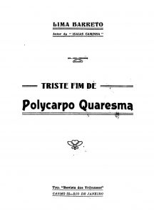 revistaprosaversoearte.com - Excertos de "Triste fim de Policarpo Quaresma" de Lima Barreto