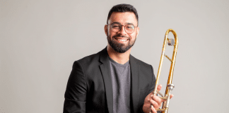 O trombonista Rafael Rocha lança releitura de Aquarela do Brasil