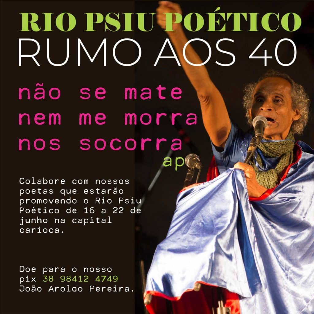 revistaprosaversoearte.com - Psiu Rio Poético animará os cariocas de 16 a 22 de junho