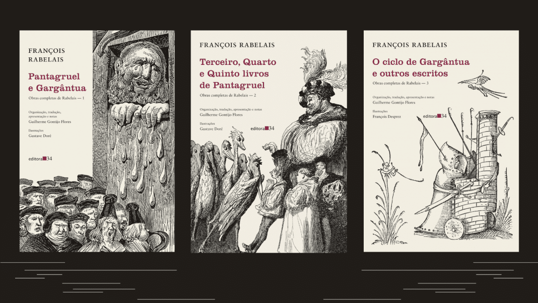 ‘Obras completas de Rabelais’, em tradução de Guilherme Gontijo Flores, pela Editora 34