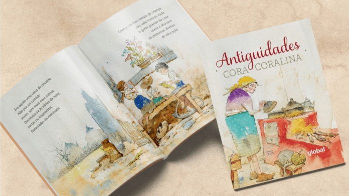 ‘Antiguidades’, livro de Cora Coralina com ilustrações de Lelis