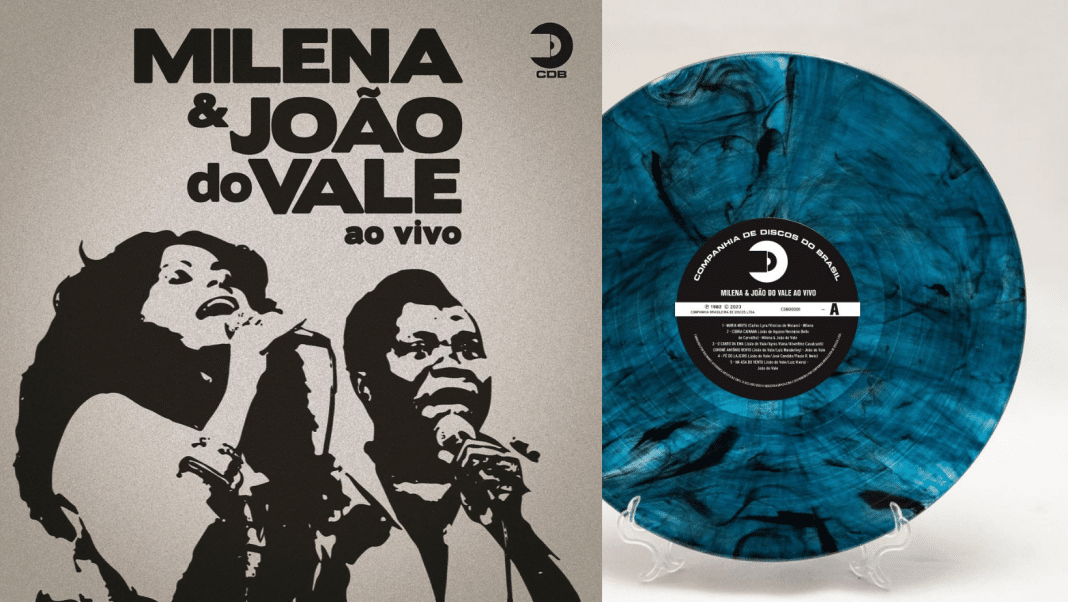 ‘Milena & João do Vale ao Vivo’ é lançado em vinil pela Companhia de Discos do Brasil