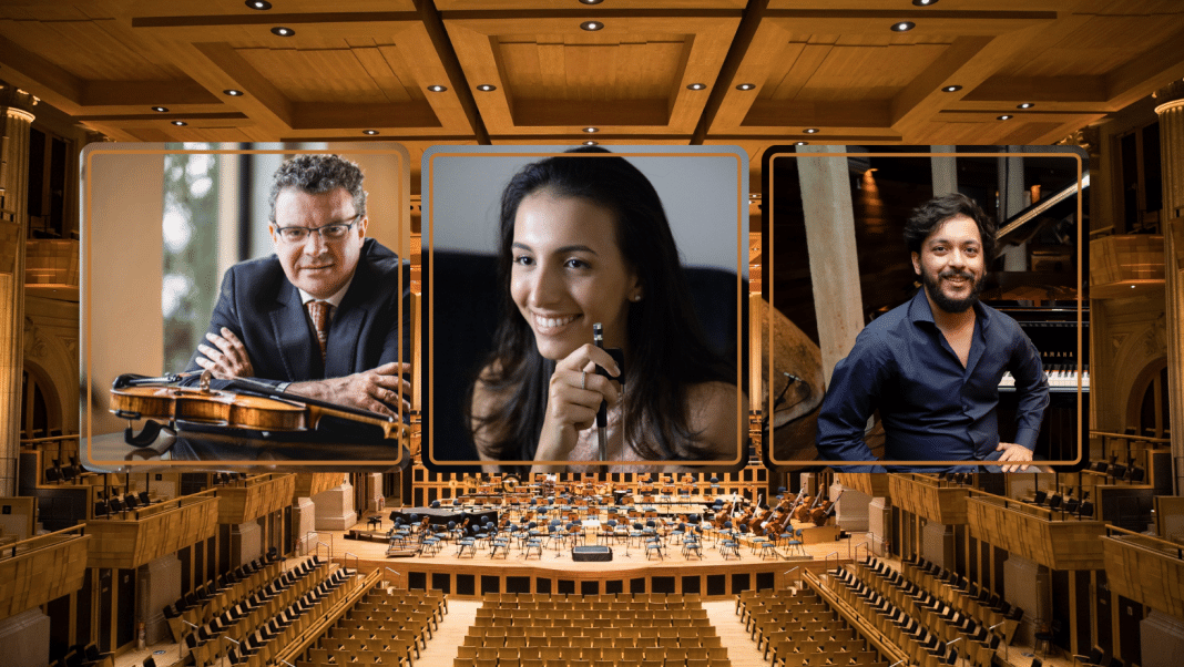 Emmanuele Baldini, Marina Martins e Lucas Thomazinho tocam na Sala São Paulo