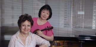 Duo Fukuda Astrachan na Sala Cecília Meireles, com master class de violino