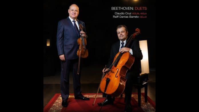Álbum ‘Beethoven: Duets’ | Claudio Cruz e Raïff Dantas Barreto (Azul Music)