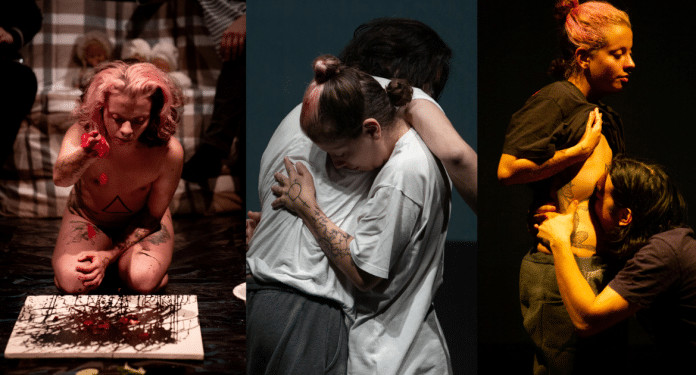 ‘Tríptico: Não ela, Ele e Culpa’ de Oliver Olívia no Centro Cultural Grajaú