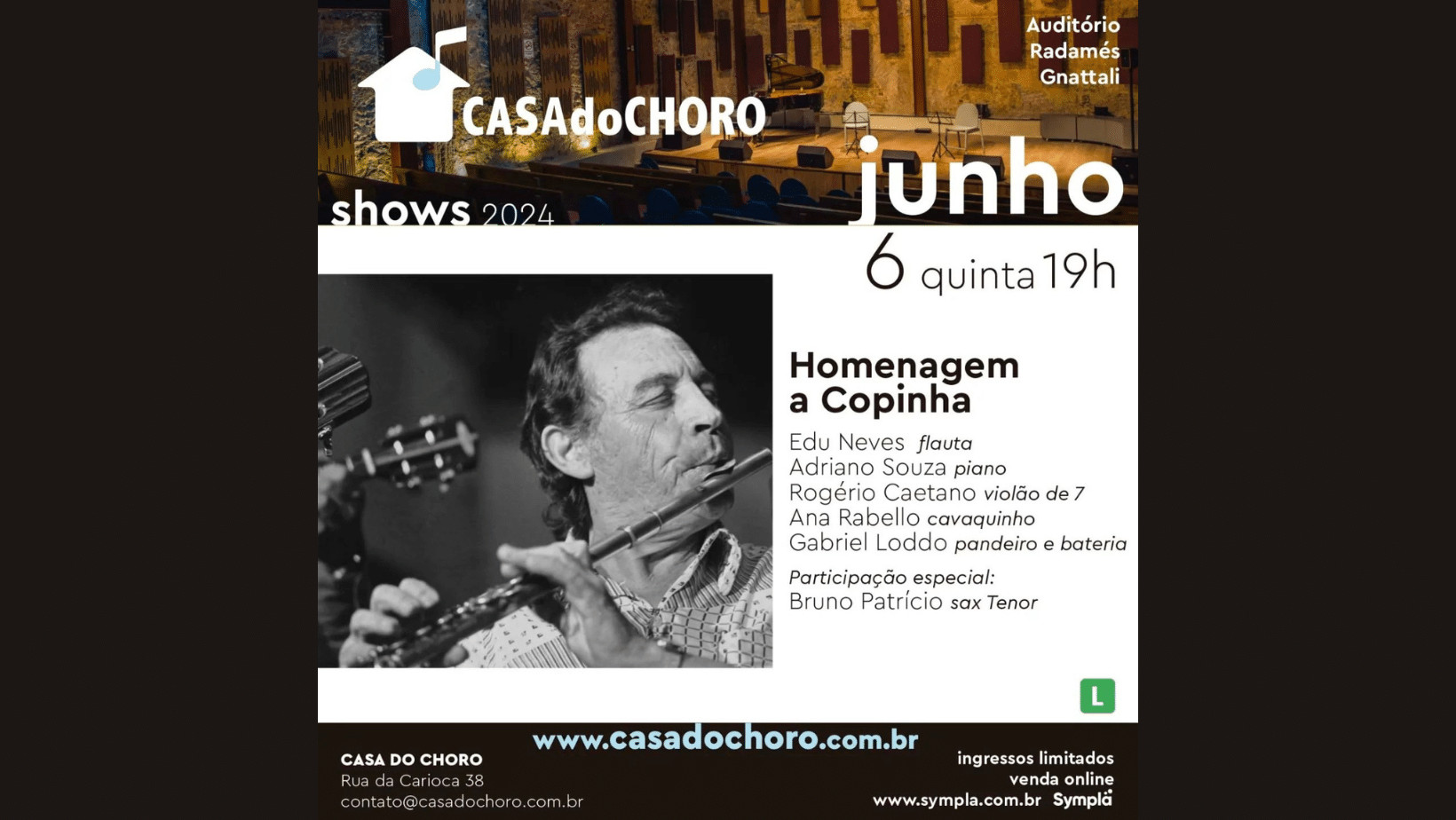 revistaprosaversoearte.com - Show em homenagem a Copinha na Casa do Choro