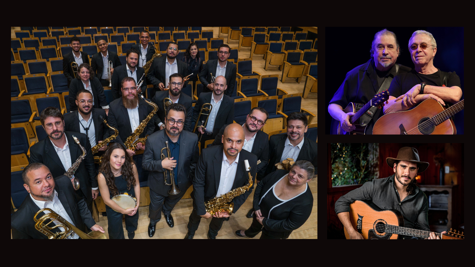 Sá & Guarabyra e Gabriel Sater, com São Paulo Big Band no projeto ‘Encontros Históricos