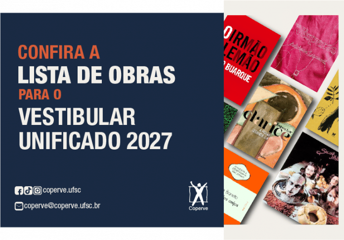 UFSC divulga programa de disciplinas com a lista de obras literárias para o Vestibular 2027