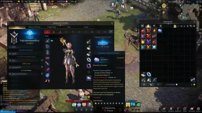 Engravings, gems e cards em Lost Ark explicados de forma simples